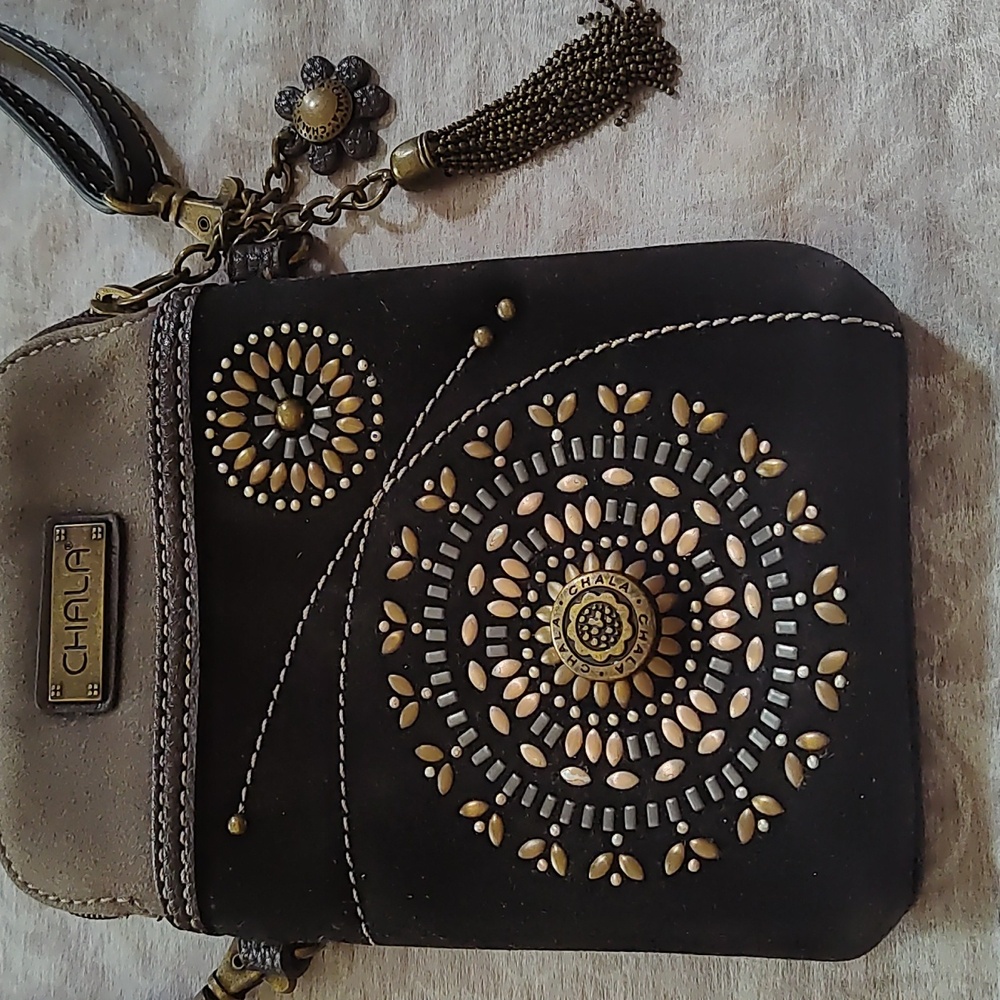 💖 Chala Brown Black Convertible Purse - 3 Ways to Use - Picture 2 of 8